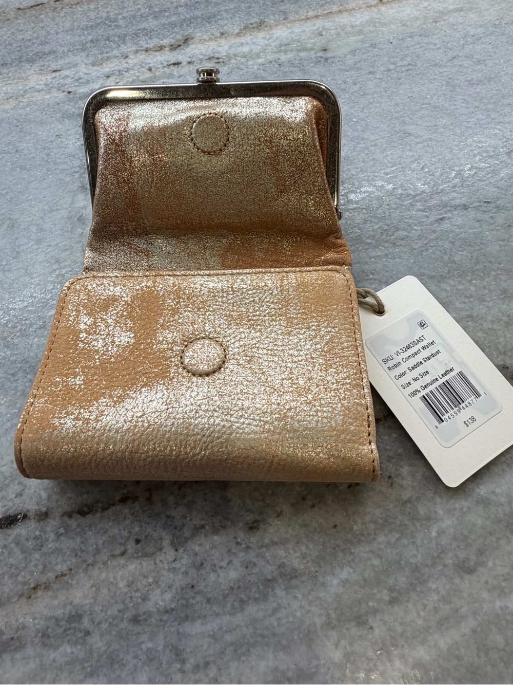 Compact HOBO Wallet - Saddle Stardust - Picture 6 of 6